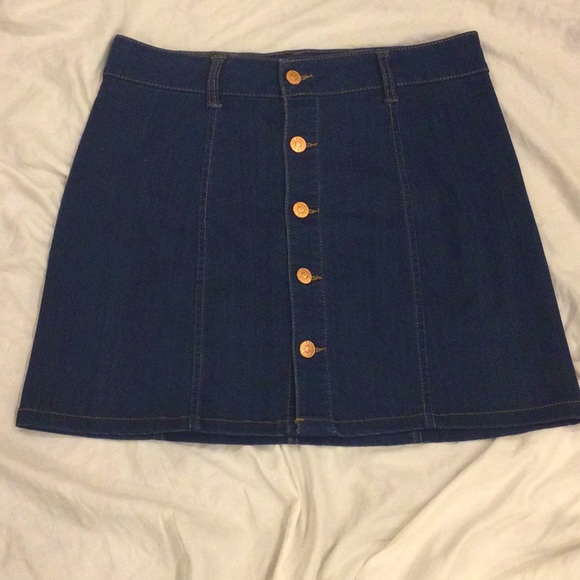 Denim Mini Skirt Size 9 - Picture 1 of 6